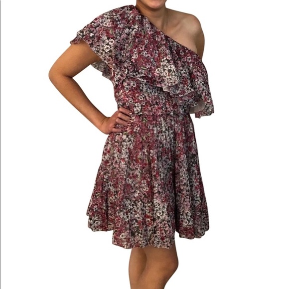 Giambattista Valli x H&M One Shoulder floral multicolor Dress